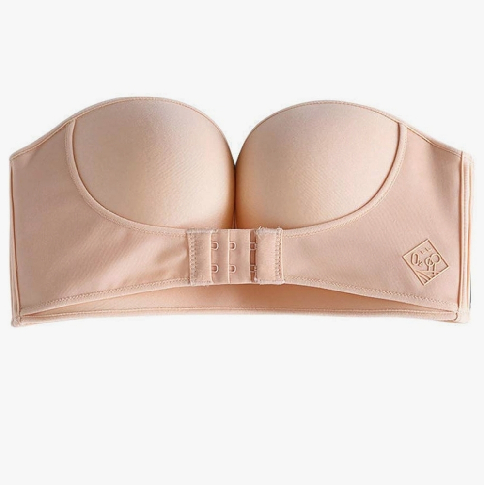 NEW Strapless Front Buckle Bra Wireless Push Up Size 36 80 - Picture 2 of 9